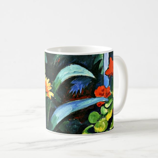 Caneca De Café Macke - Flores no Jardim (Frente Esquerda)