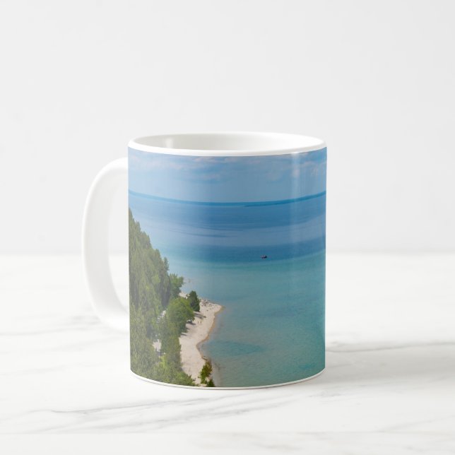 Caneca De Café Mackinac Island Skyview Coffee Mug (Frente Esquerda)