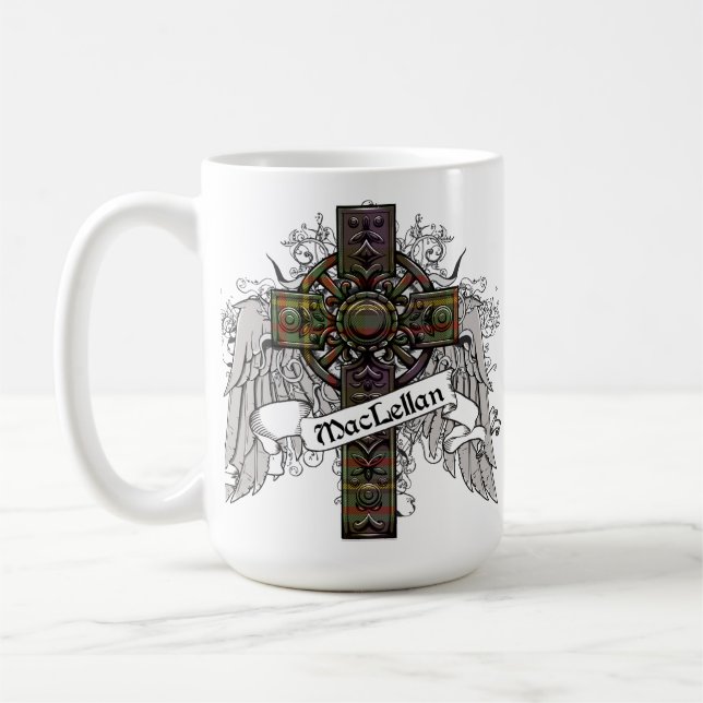 Caneca De Café MacLellan Tartan Cross (Esquerda)