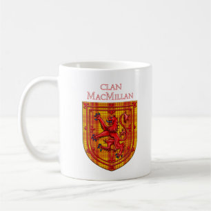 Caneca De Café MacMillan Tartan Scottish Xadrez Lion Rampant