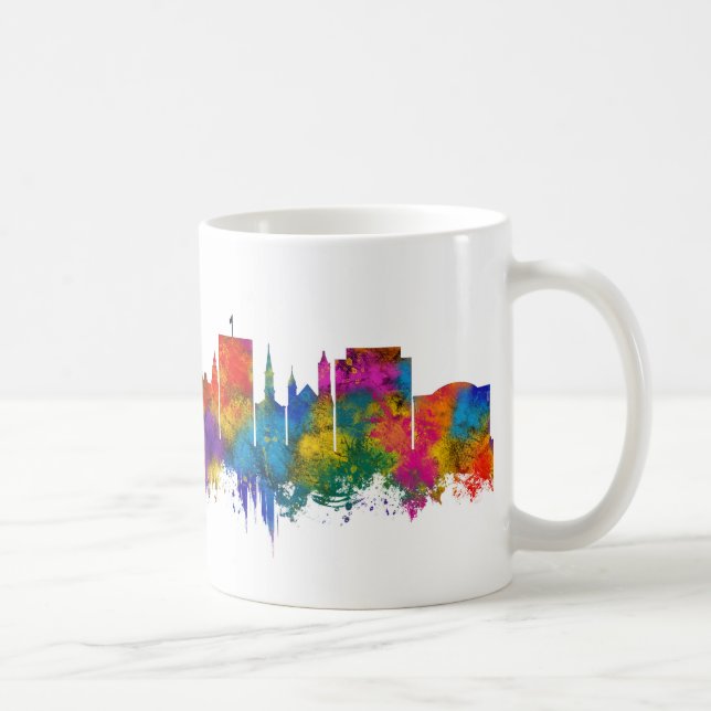 Caneca De Café Macon Georgia Skyline (Direita)