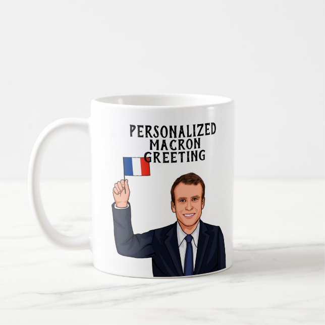 CANECA DE CAFÉ MACRON EMMANUEL PERSONALIZADO (Esquerda)