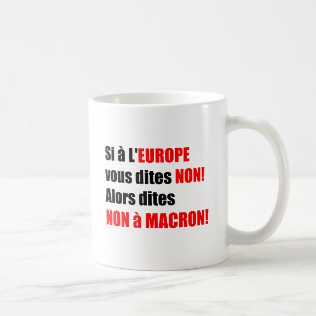 Caneca De Café MACRON = Mondialização (Direita)
