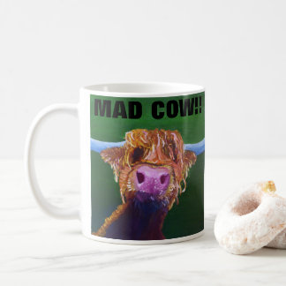 Caneca De Café Mad Cow Mug