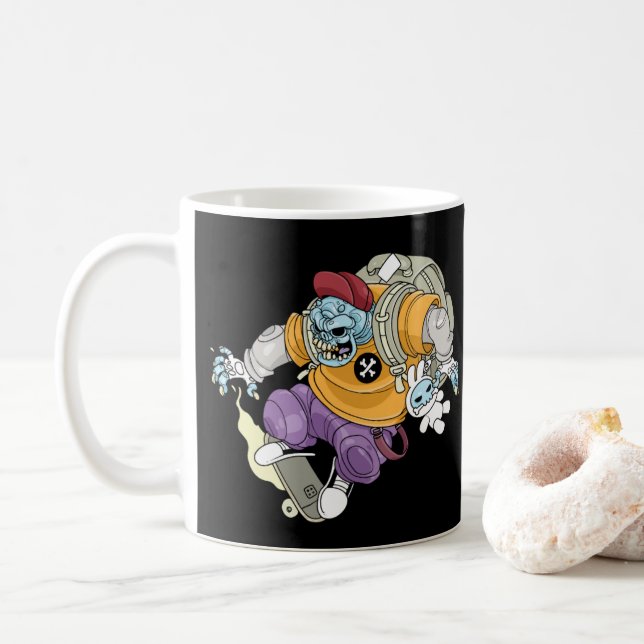 Caneca De Café Mad Skater Coffee Mug (Com Donut)