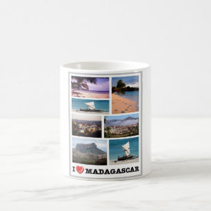 Caneca De Café Madagascar - I Love -