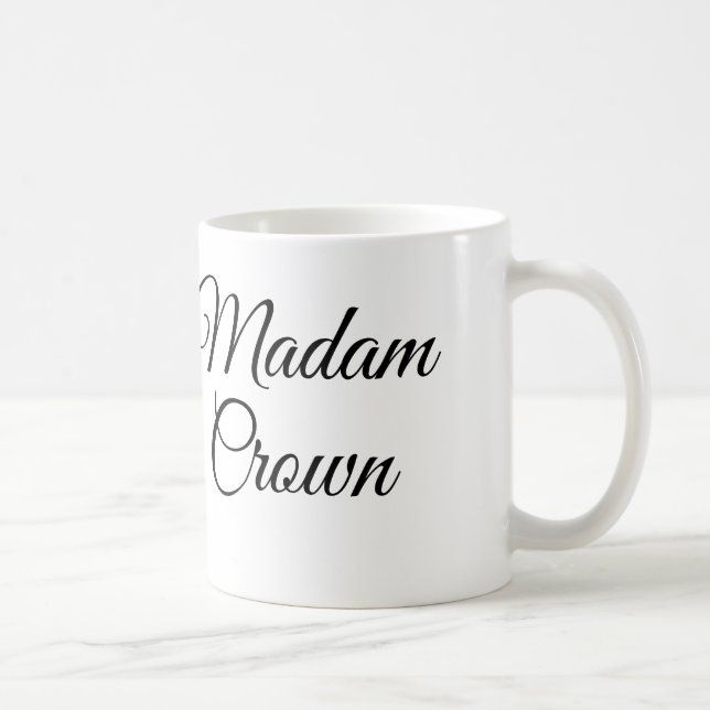 Caneca De Café Madame Crown (Direita)