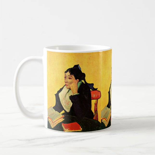 Caneca De Café Madame Ginoux com Livros por Vincent van Gogh (Esquerda)