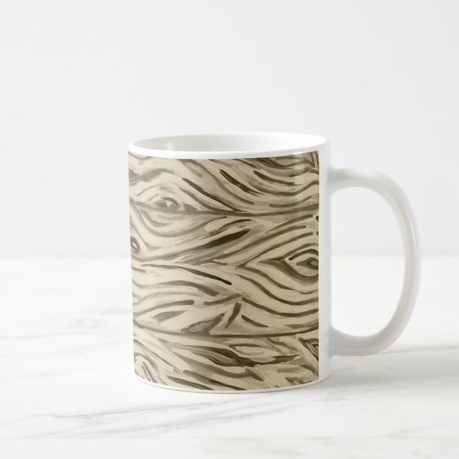 Caneca De Café Madeira Conselho de grão de carvalho francês canec (Direita)
