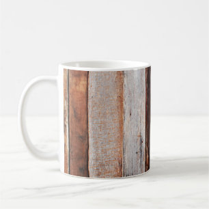 Caneca De Café Madeira de parede de cinza antiga, preto, vazio, c
