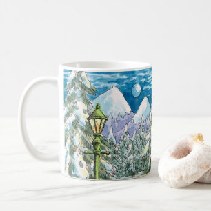 Caneca De Café Madeira do inverno -