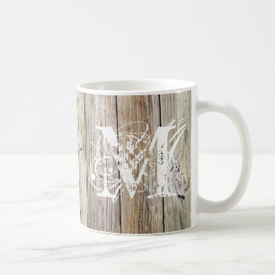 Caneca De Café Madeira Monograma Clássica