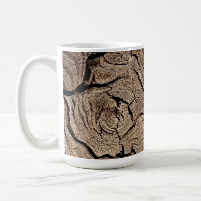 Caneca De Café madeira velha, vindima (Esquerda)