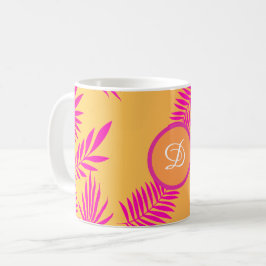 Caneca De Café madeiras tropicais modernas do século médio cor-de