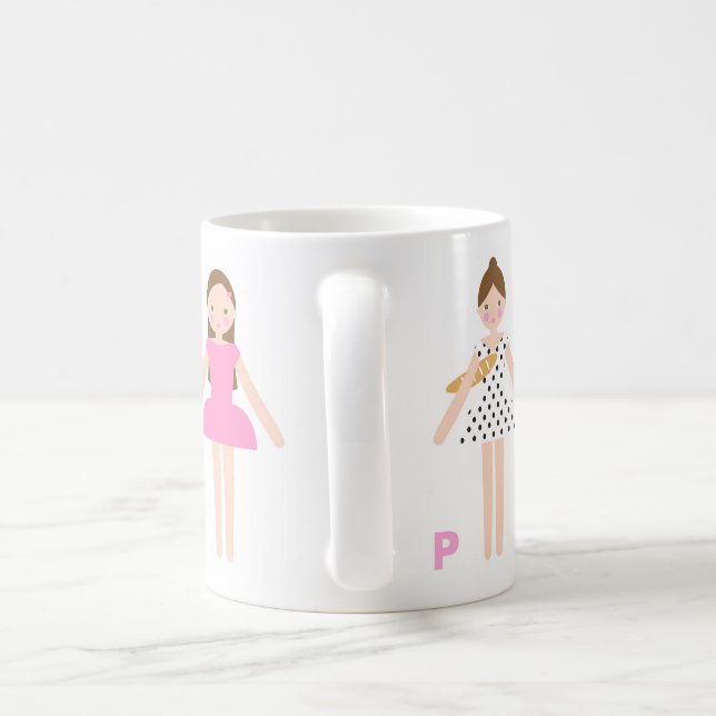 Caneca De Café Mademoiselle in Paris Mug (Alça)