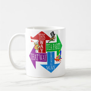 Caneca De Café Madhatter Alice no País das Maravilhas-Homens Mulh