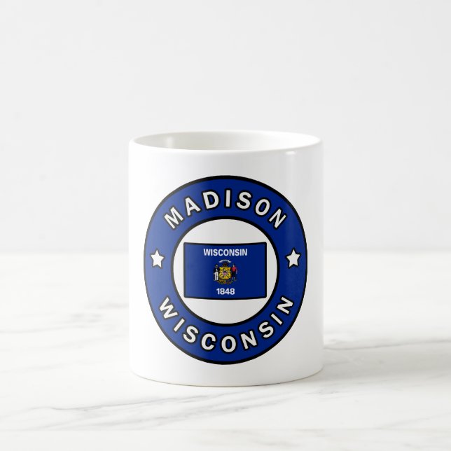 Caneca De Café Madison Wisconsin (Centro)