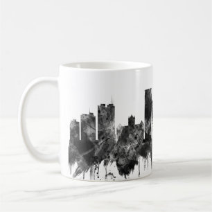 Caneca De Café Madison Wisconsin Skyline BW