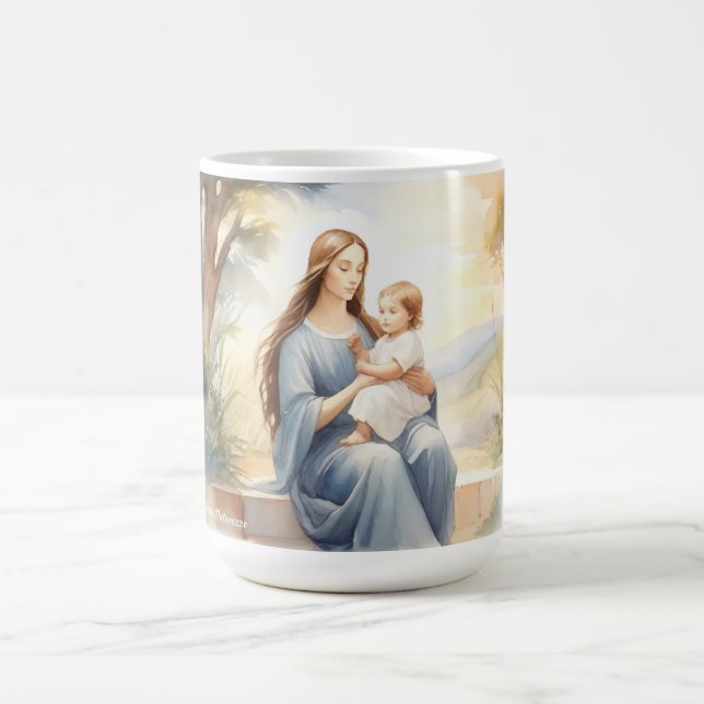 Caneca De Café Madonna com Child Jesus (Centro)
