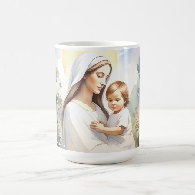 Caneca De Café Madonna com Child Jesus (Centro)