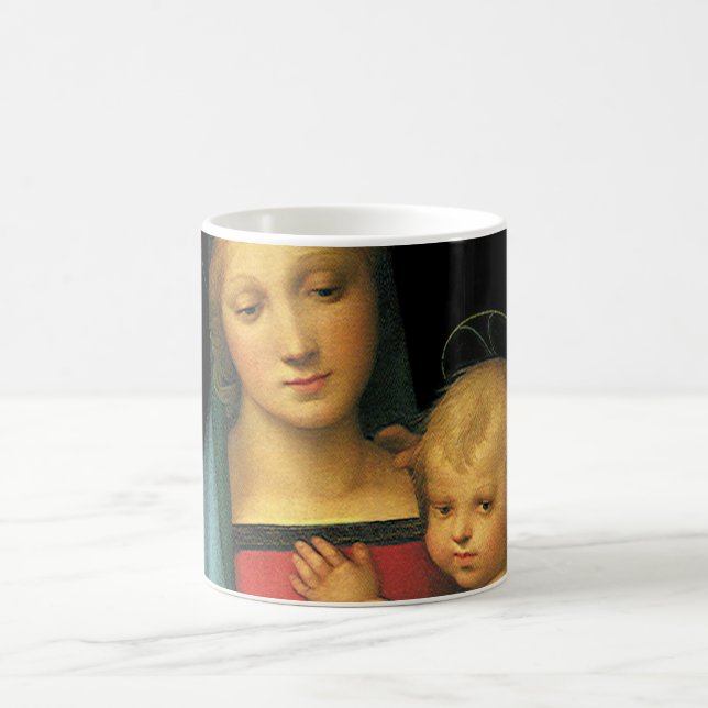 Caneca De Café Madonna e Criança, Madonna del Granduca por Raphae (Centro)