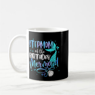 Caneca De Café Madrasta da família da sereia de aniversário combi