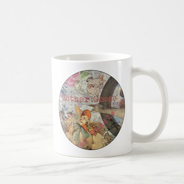 Caneca De Café Madre Goose Enfermeira Rhyme Fairy Tale (Direita)
