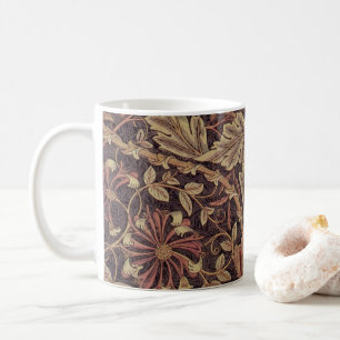 Caneca De Café Madressilva por William Morris, Arte de Flores de 