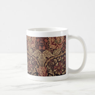 Caneca De Café Madressilva por William Morris, Arte de Flores de 