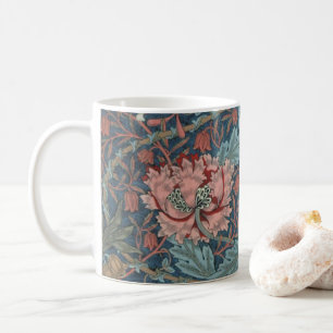 Caneca De Café Madressilva por William Morris, Arte de Flores Vin