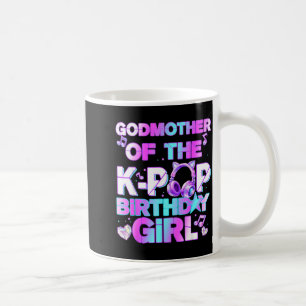 Caneca De Café Madrinha das garotas de aniversário do k-pop músic