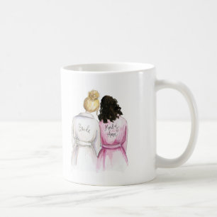 Caneca De Café Madrinha de casamento? O preto louro da noiva do
