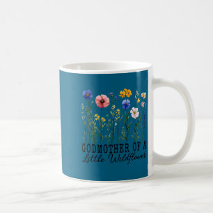 Caneca De Café Madrinha do bebezinha florzinha selvagem aniversár