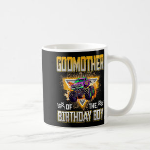 Caneca De Café Madrinha Do Menino Do Caminhão Monstro Aniversário