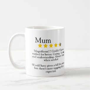 Caneca De Café Mãe, 5 estrelas, engraçado,