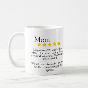 Caneca De Café Mãe, 5 estrelas, engraçado,