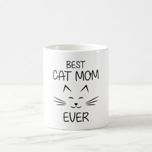 Caneca De Café Mãe - A Melhor Mãe Gata de Sempre