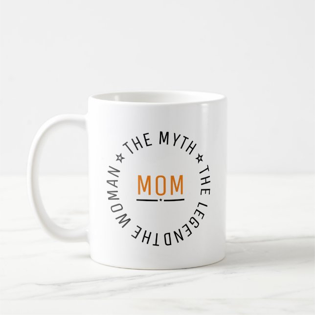 Caneca De Café Mãe A Mulher O Mito A Lenda Personalizada (Esquerda)