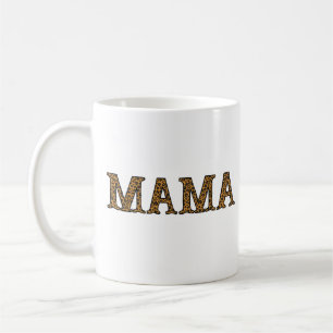 Caneca De Café Mãe A Vida Camisa Leopardo Cheetah Impressão, Mãe