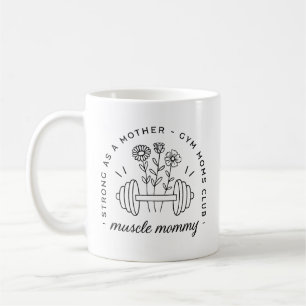 Caneca De Café Mãe academia mãe musculosona mãe engraçada