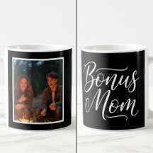 Mãe Adicional Elegante Cursivo 1 Foto Personalizad