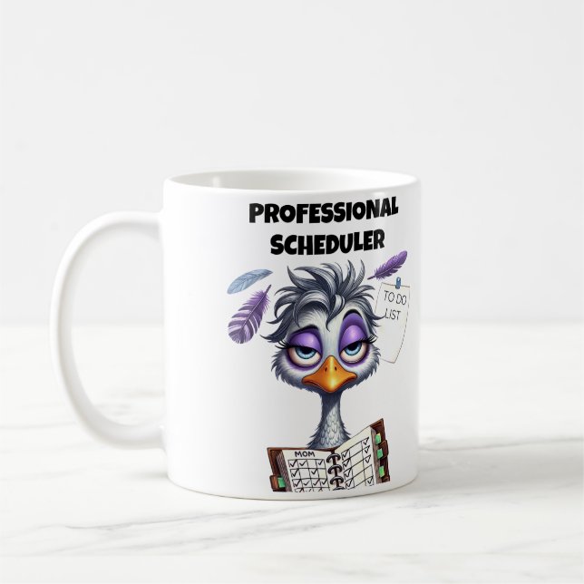 Caneca De Café Mãe Agendadora Profissional (Esquerda)
