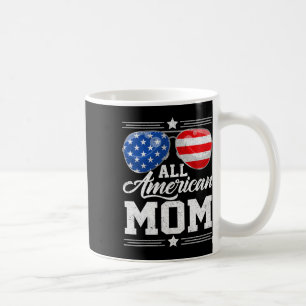Caneca De Café Mãe Americana 4 De Julho Dia de as mães Sungles Fa