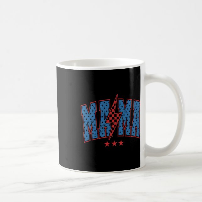 Caneca De Café Mãe Americana E Mini 4 De Julho (Direita)