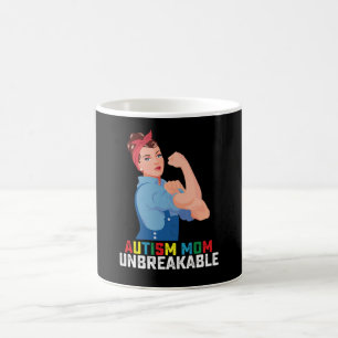 Caneca De Café Mãe Autista Inquebrantável Orgulhosa Família Autis