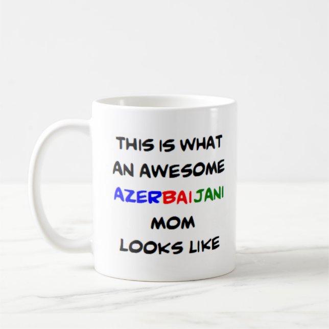 Caneca De Café mãe azerbaijana, incrível (Esquerda)
