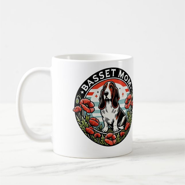 Caneca De Café Mãe Basset (Esquerda)