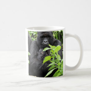 Caneca De Café Mãe & bebê do gorila de montanha