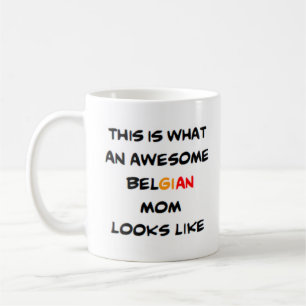 Caneca De Café mãe bélgica incrível