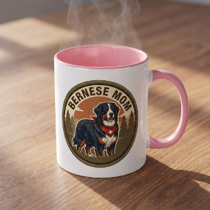 Caneca de Café Mãe Bernesa Presente de Cão de Mo